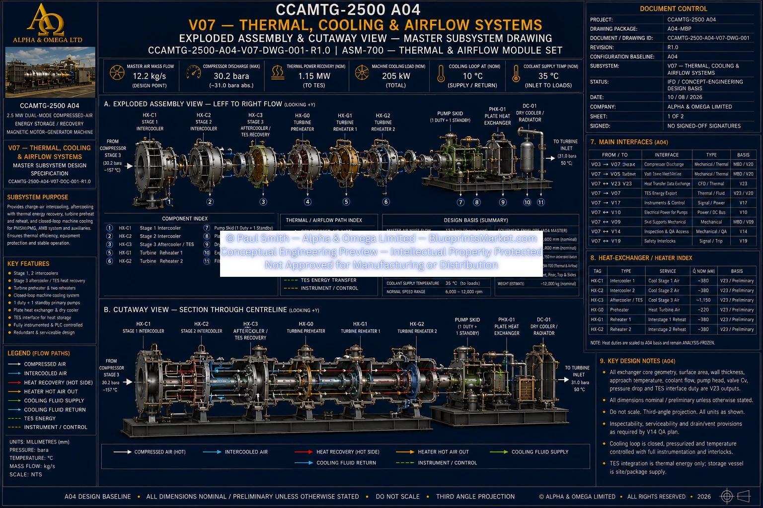 V07 Thermal Cooling Airflow Systems Exploded Assembly Cutaway