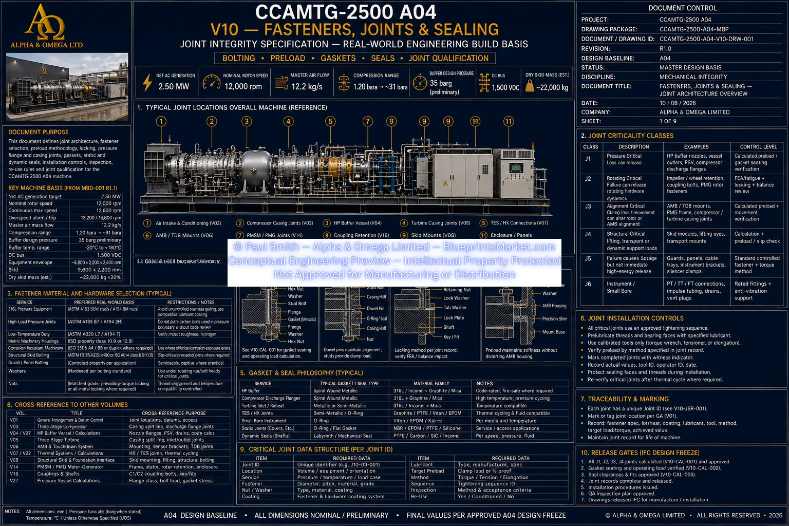 V10 Sheet 01 of 09