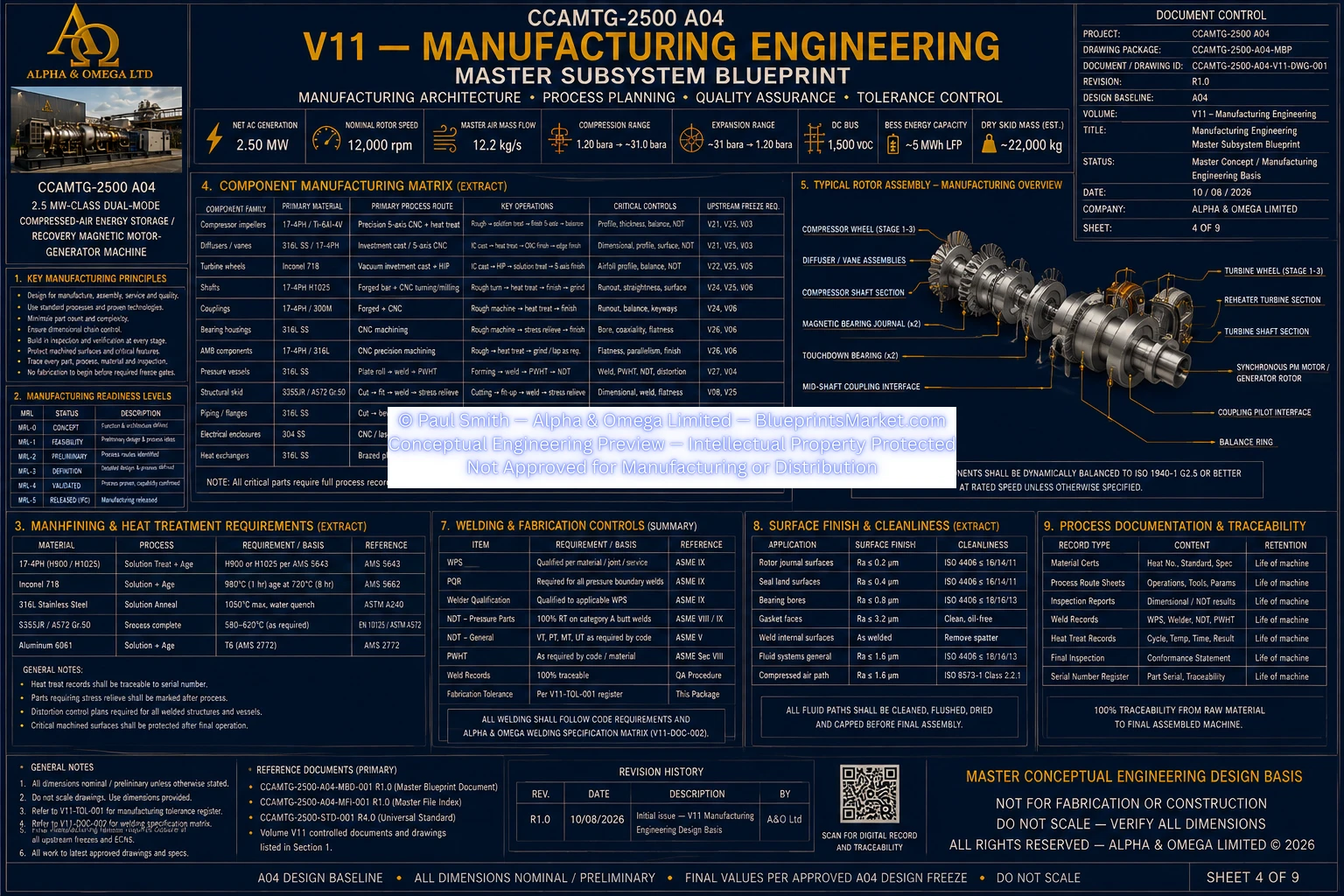 V12 Manufacturing Engineering Sheet 4 of 9