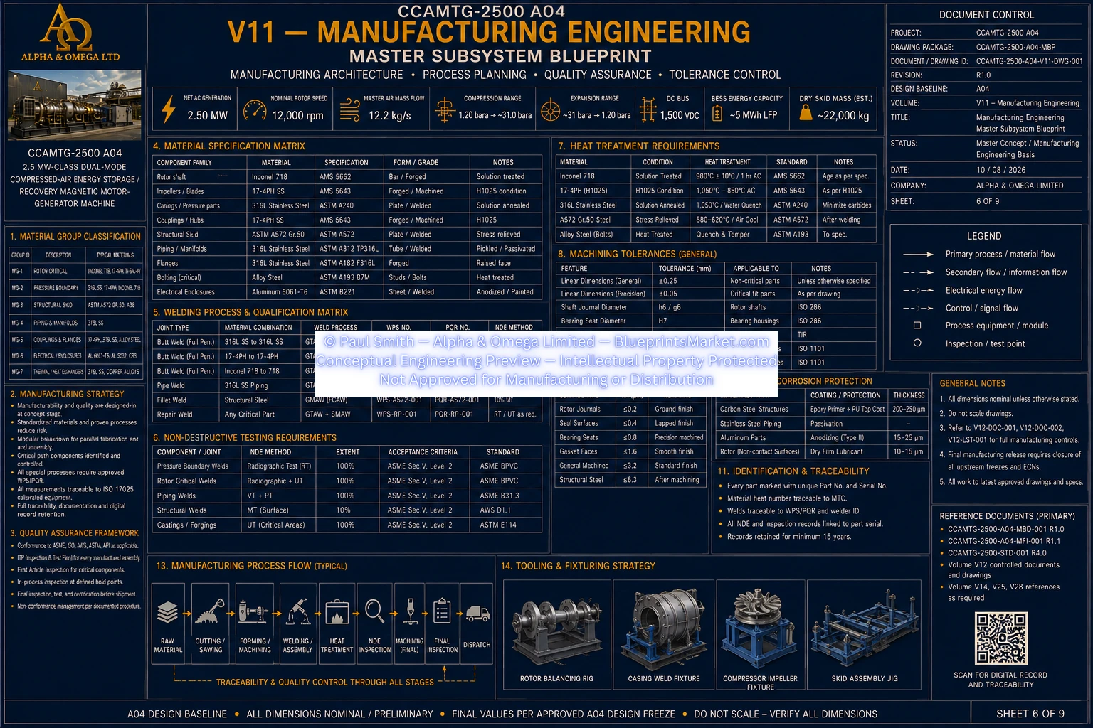 V12 Manufacturing Engineering Sheet 6 of 9