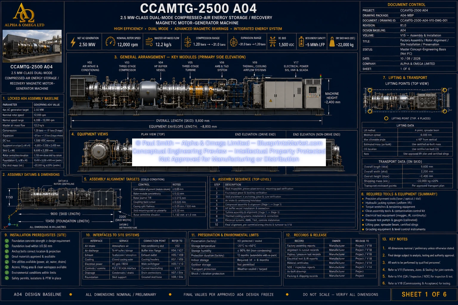 V15 Assembly Installation Sheet 1 of 6