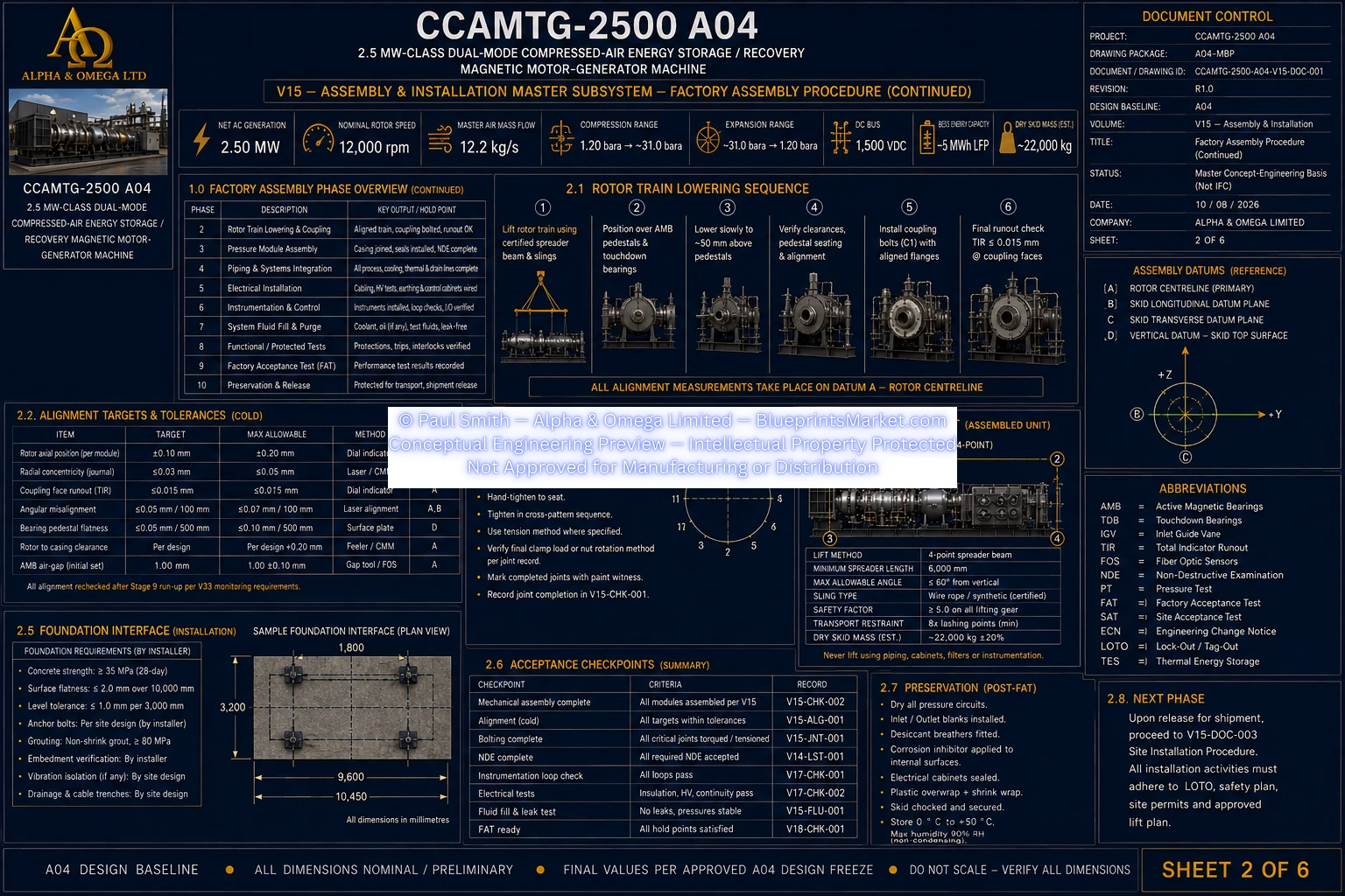 V15 Assembly Installation Sheet 2 of 6
