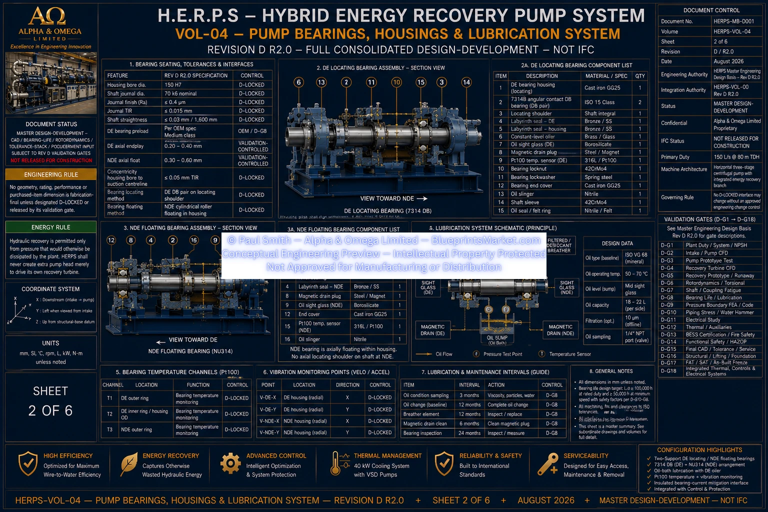 HERPS VOL 04 PUMP BEARINGS HOUSINGS AND LUBRICATION SYSTEM SHEET 2 OF 6 REV D R2.0