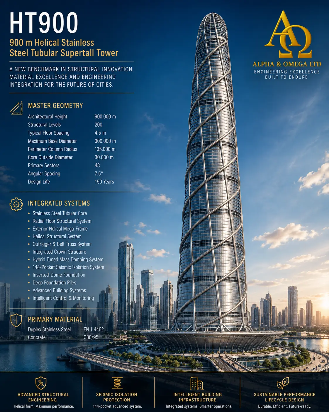 Stainless-Steel Skyscraper System